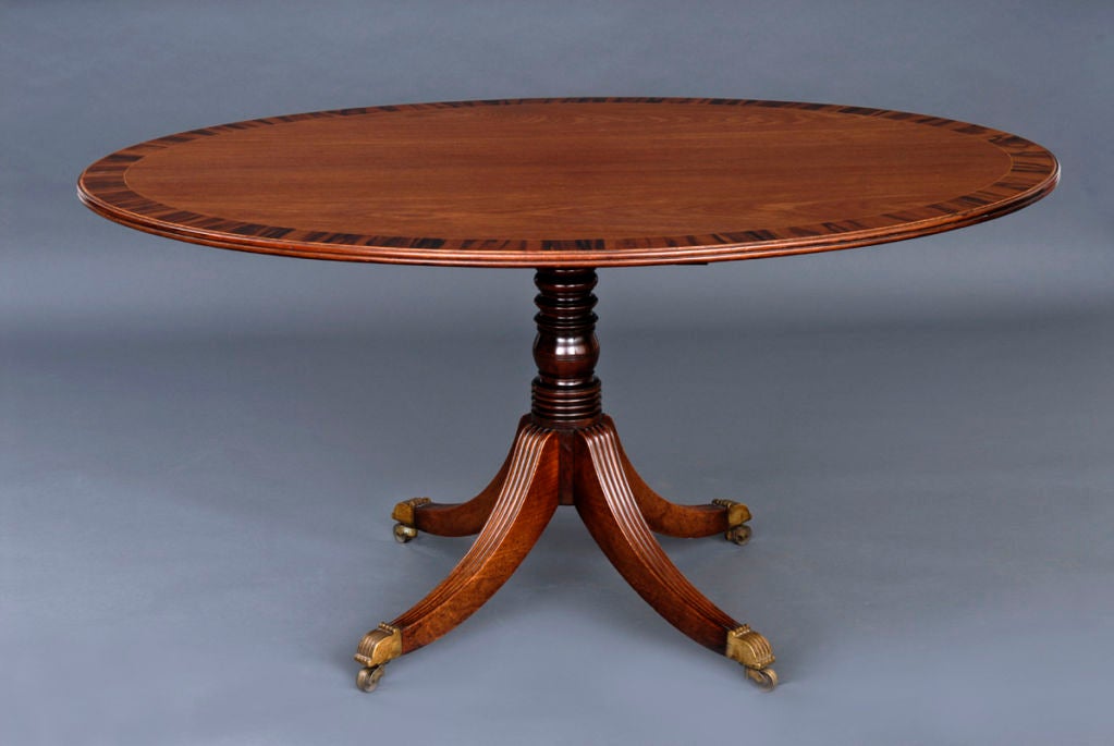 19th Century English Regency Oval Table