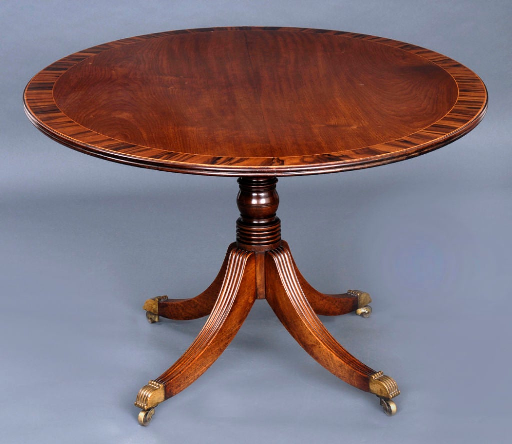 Mahogany English Regency Oval Table