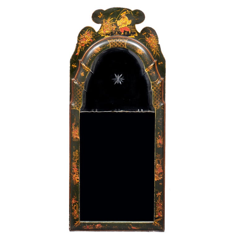 English Chinoiserie Mirror For Sale