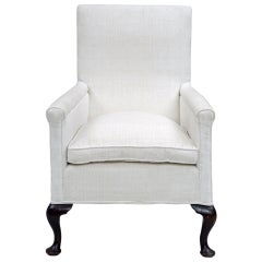 Upholstered High Backed Armchair, circa 1860