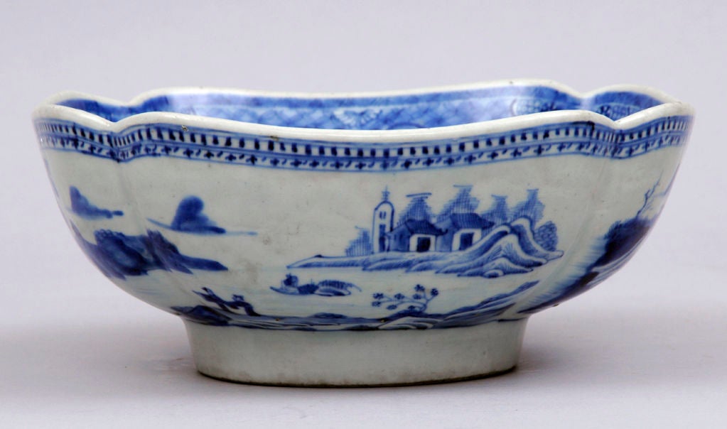 19th Century Chinese Canton  Salad Bowl