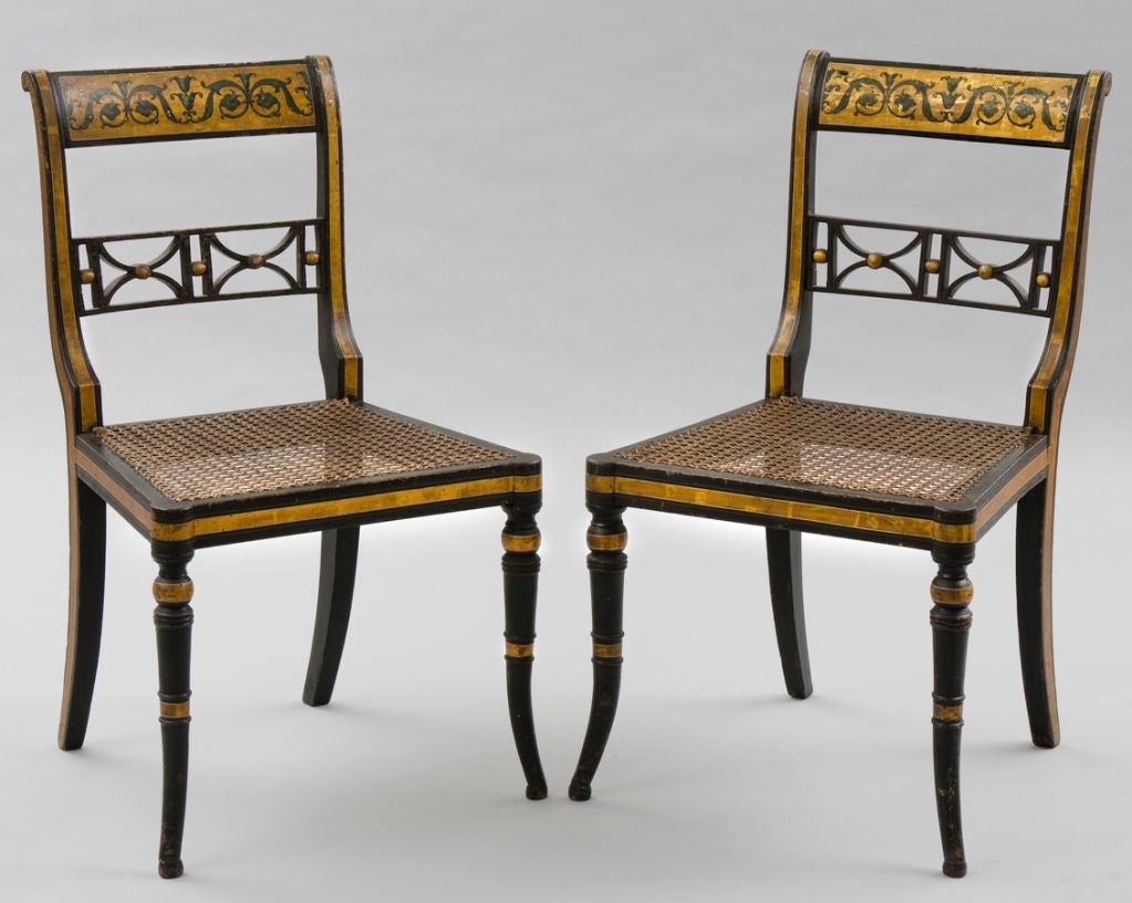 Englsih Pair Regency Side Chairs