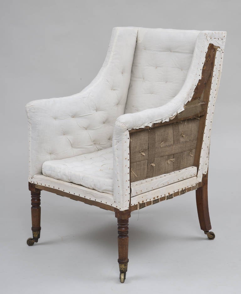 Regency Library Armchair, circa 1810 In Good Condition In Sheffield, MA