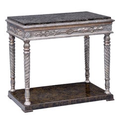 Swedish Silvered Console Table