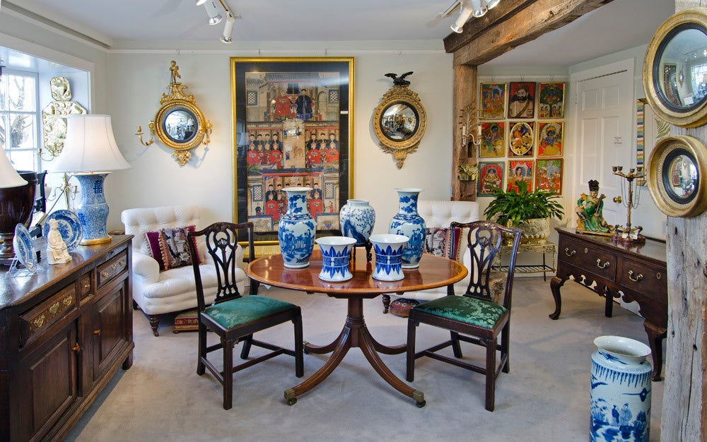 English Victorian Walnut Open Bookcase