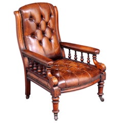 English Antique Library Armchair