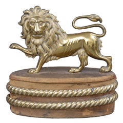 English Gilded Lion Ornament