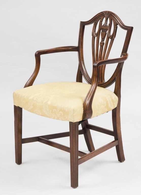 18th Century and Earlier English Hepplewhite Period Armchair