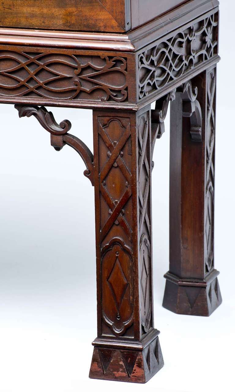 Antique Georg III Mahogany Glazed Display Cabinet 3