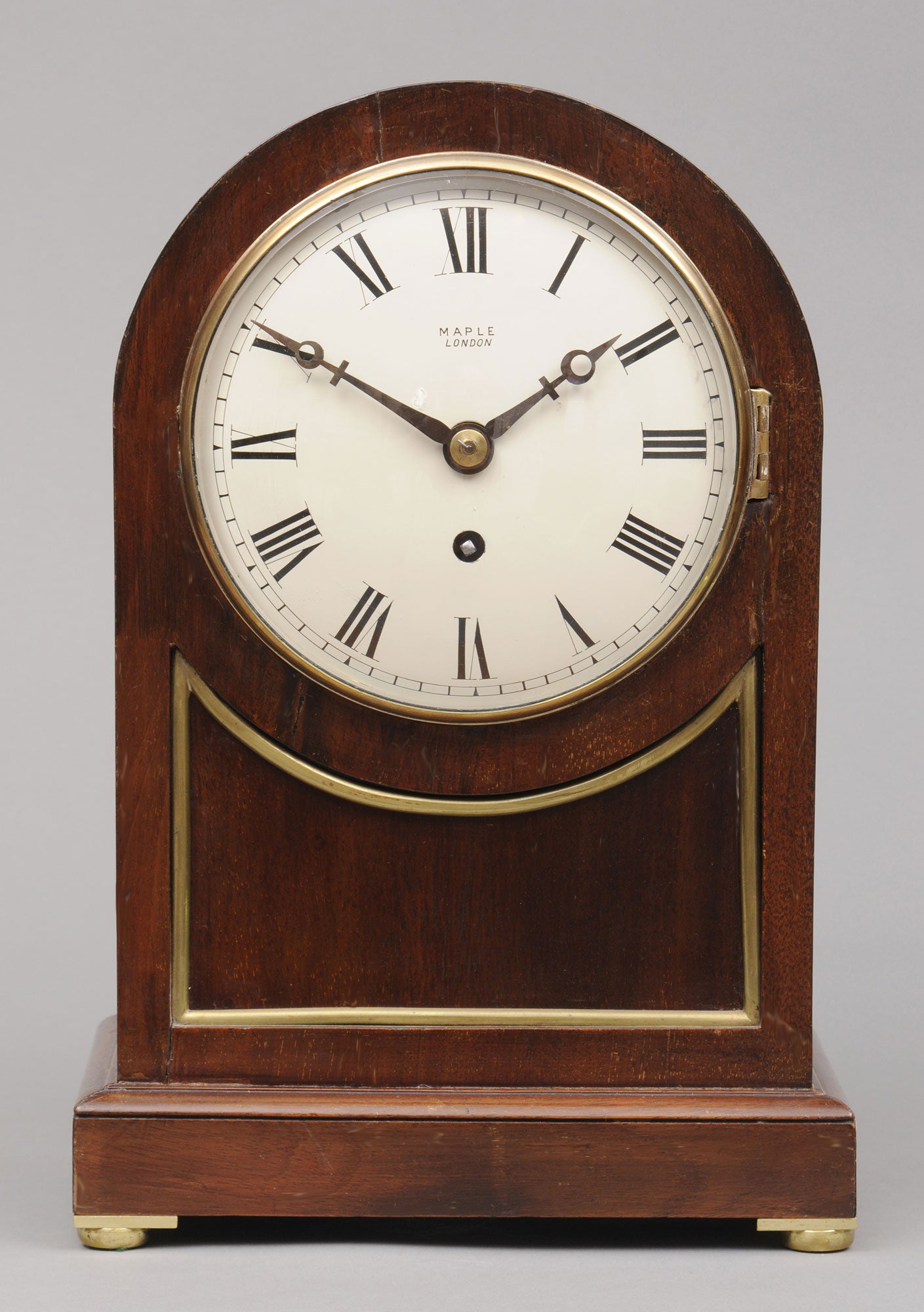 English Mahogany Bracket Clock For Sale
