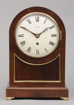 Antique English Mahogany Bracket Clock