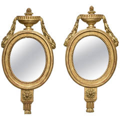 Pair of Italian Giltwood Mirrors, circa 1810 3