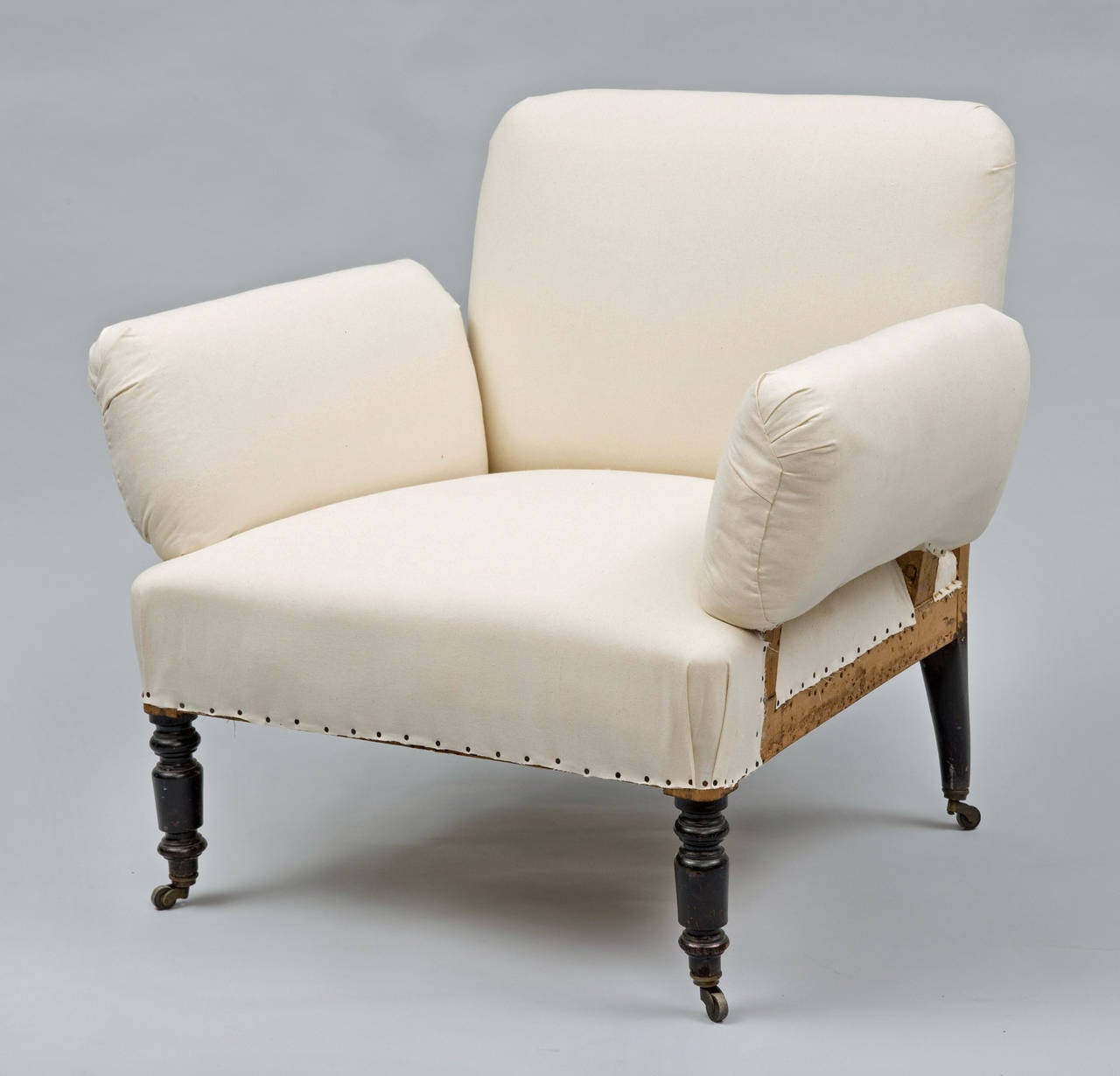 Unusual Antique French Napoleon III Small Armchair In Excellent Condition In Sheffield, MA