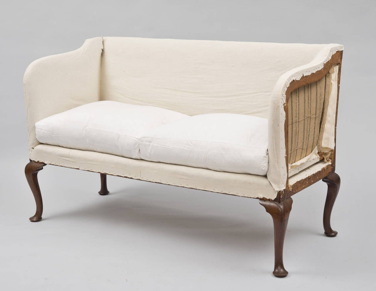 Carved Georgian Chippendale Settee