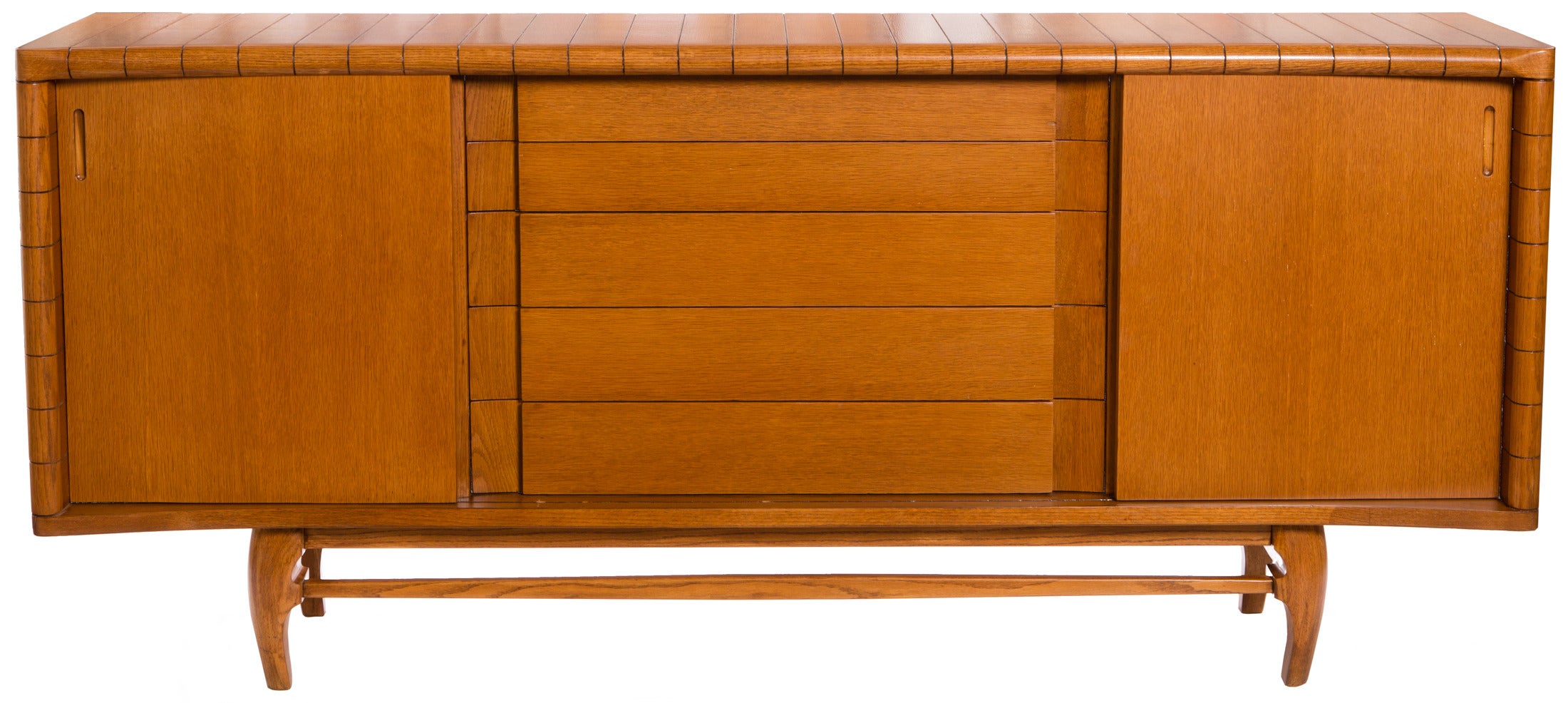 Remarkable 1950s Oak Sideboard For Sale