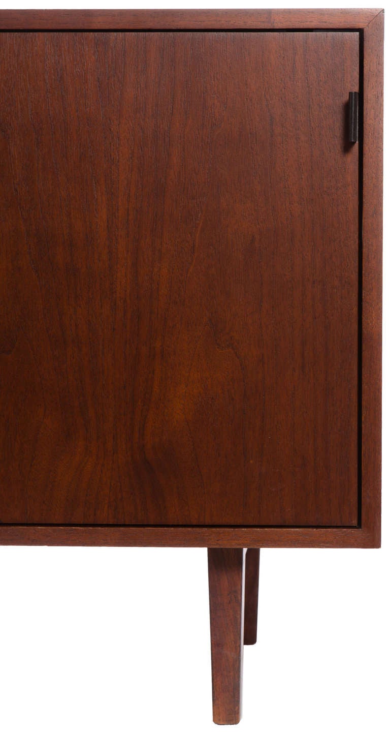 Walnut Sideboard by Florence Knoll In Excellent Condition For Sale In Brooklyn, NY