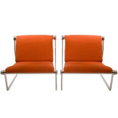Vintage Pair of  Knoll Lounge Chairs - Model 2011