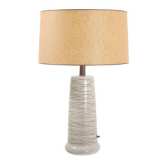 Martz Incised Ceramic Table Lamp