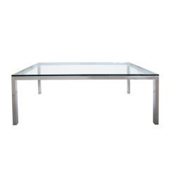 Chrome Parsons Dining Table