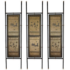 Handmade Wooden Partitions Inspired by Chinoiserie Folding Screens
