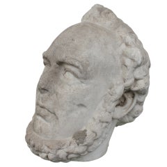 Early marble bust of a man in the neo-classical style