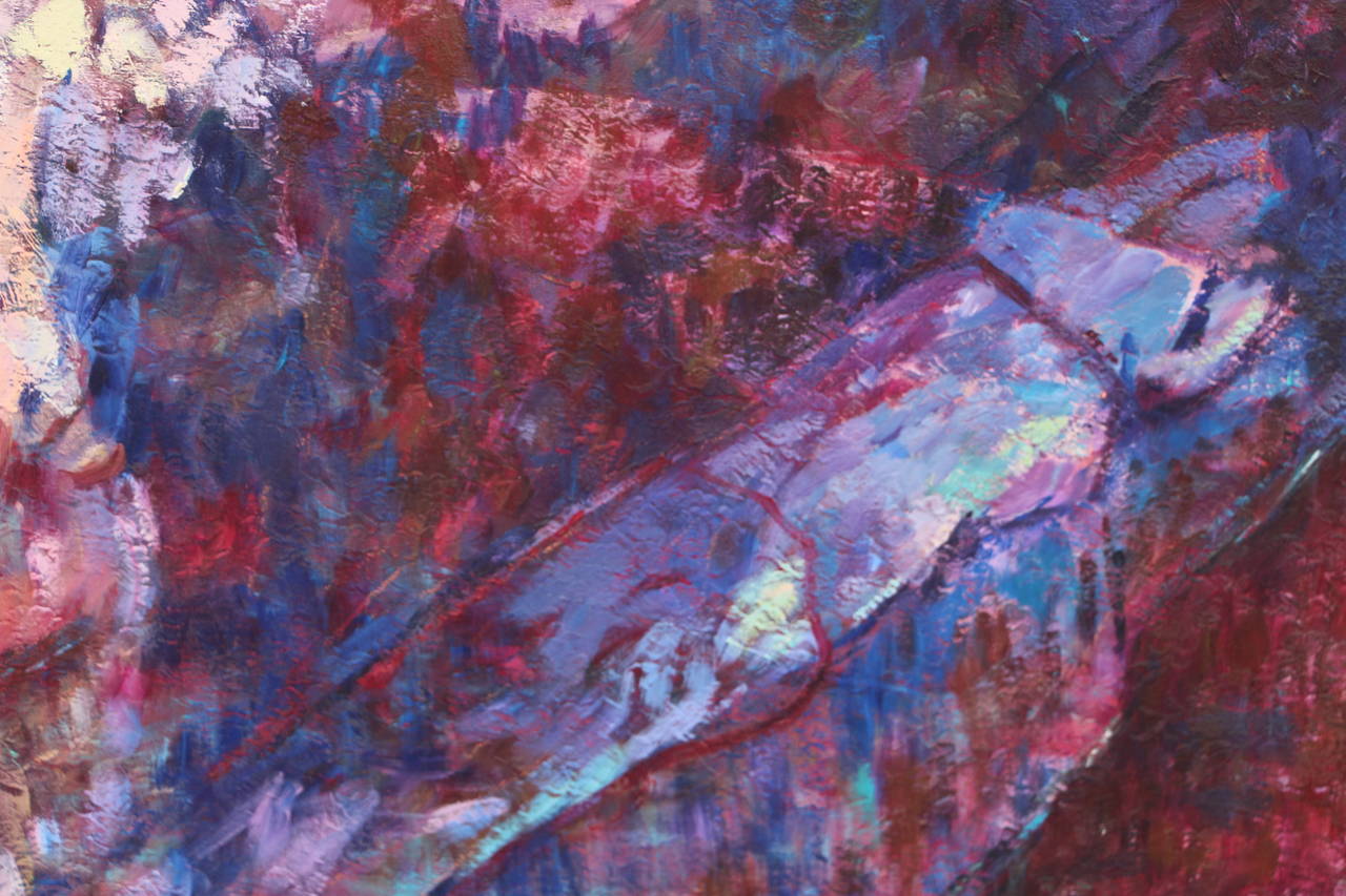 Oil on Silk by Mark Milowsky 2