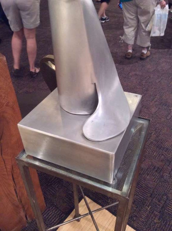 Bill Keating Abstract Aluminum Sculpture Signed and Dated 1975 2