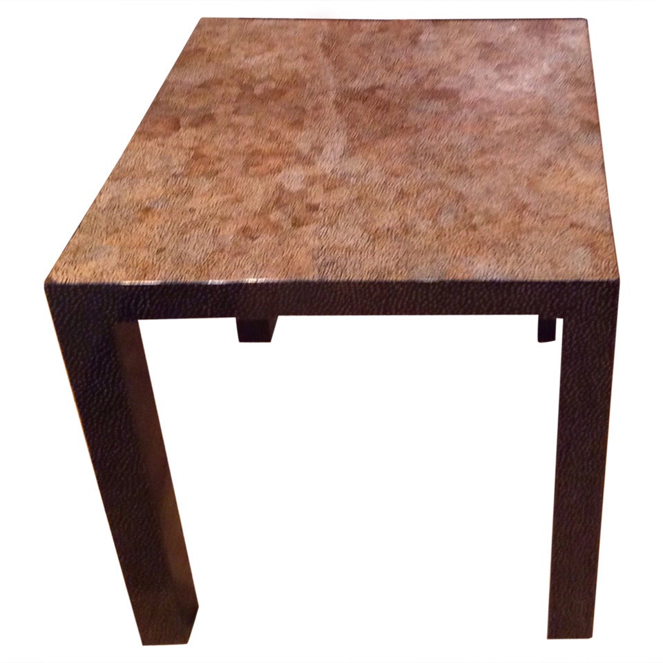Eggshell Lacquer Table