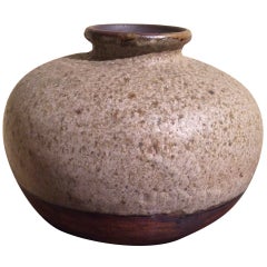 Bellissimo vaso in ceramica smaltata e testurizzata con dedica GP