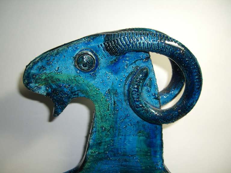 Italian Bitossi  Rams Head Ceramic