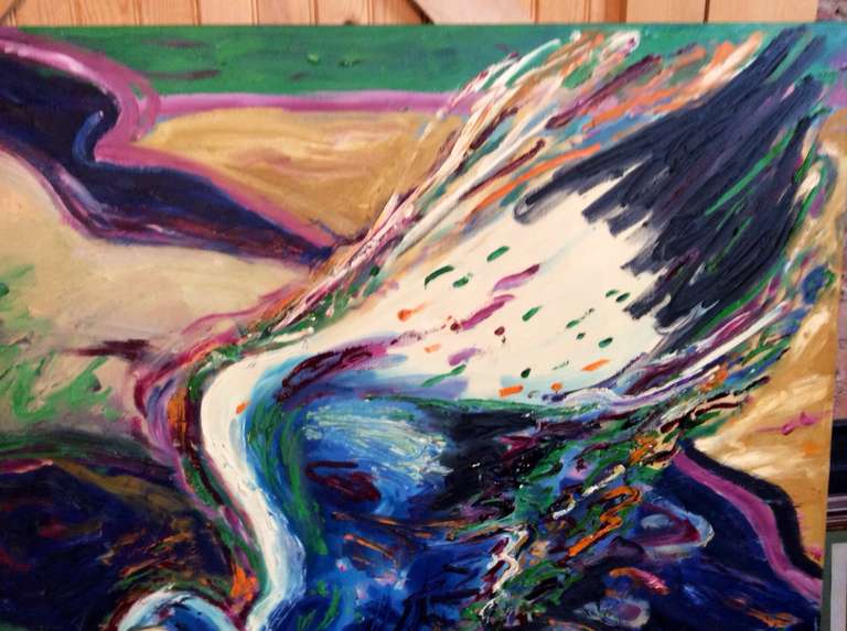 Pintura firmada por Reva, 1985 en Bueno estado para la venta en Palm Springs, CA