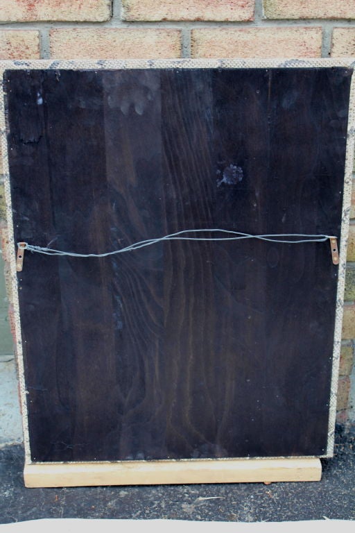 1980's Python Snakeskin covered mirror 1