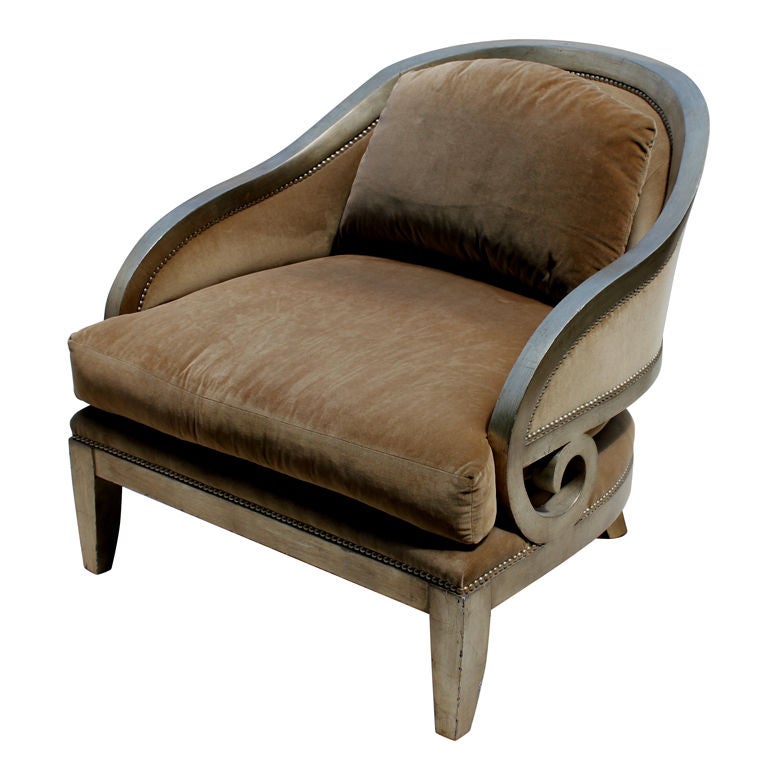 Marge Carson Oversized Lounge Chair at 1stDibs