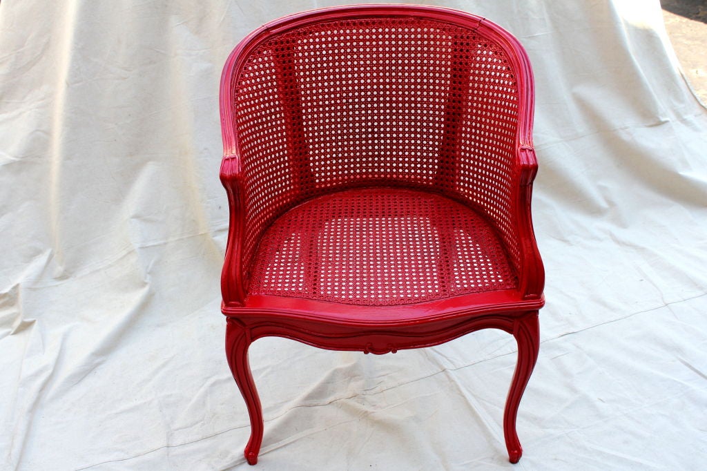 red cane chairs