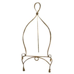 Rope and Tassle Gilded Iron Easel