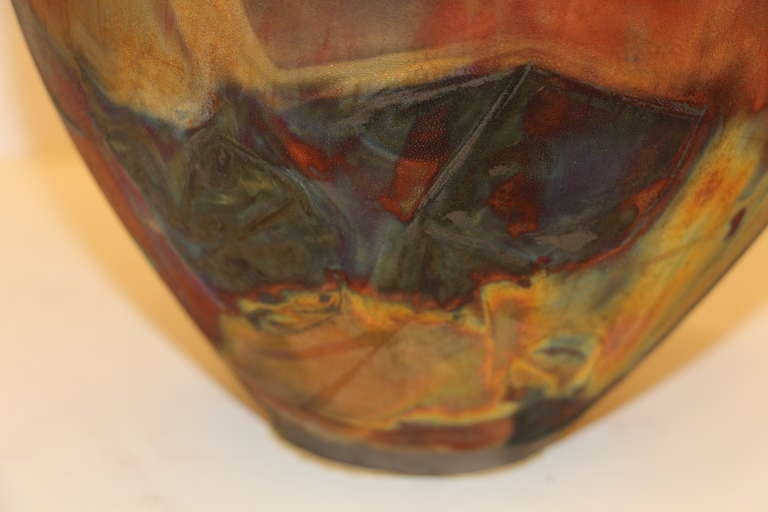 Beautiful raku fired vase 2