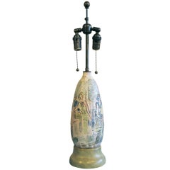 Great Italian Mid Century Lamp In The Manner Of Gambone