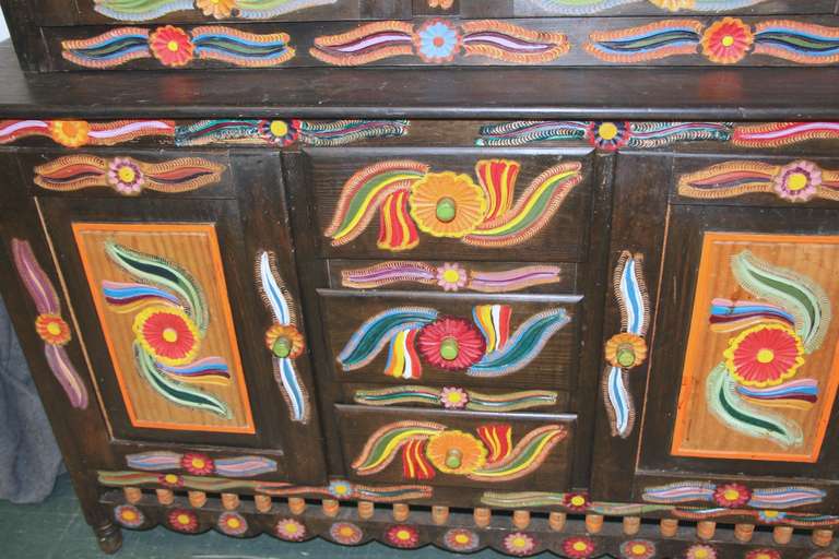mexican folk art painted furniture