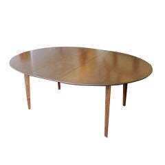 Used Ed Wormley for Dunbar green label dining table table w/ 2 leaves