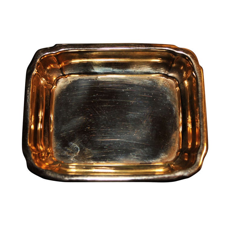 1950's Cartier solid gold tray or catchall