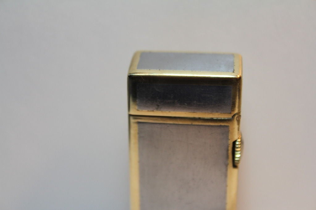 Late 20th Century Vintage Cartier / Dunhill 18k Gas lighter working Italy/ Swiss