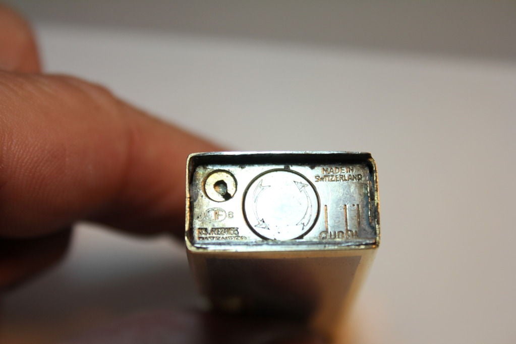 Vintage Cartier / Dunhill 18k Gas lighter working Italy/ Swiss 3
