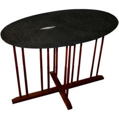 Shagreen covered little side table
