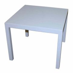 Nice white lacquered parsons or side table