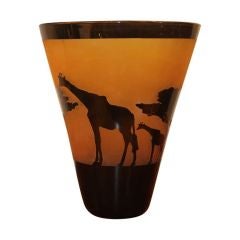 Nice etched cameo type glass limited edition dated 2002