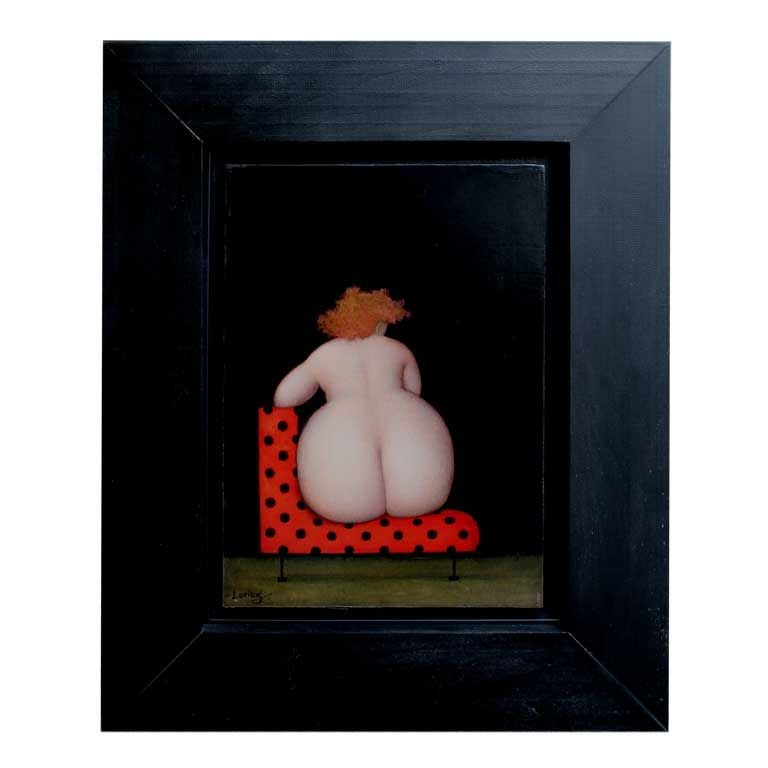 Charmante acrylique sur toile de la célèbre artiste Jeanne Lorioz