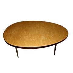 Chris Lehrecke For Ralph Pucci Rare Wood Table Top Bronze Base