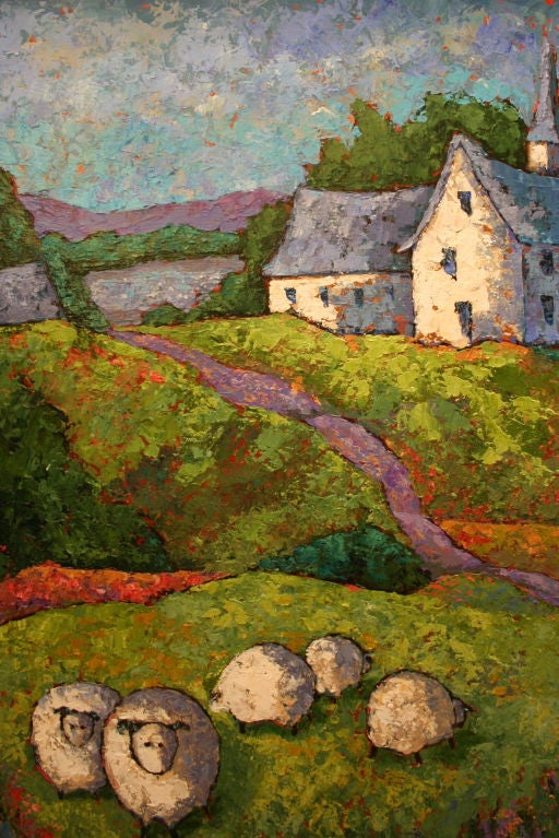 "True Posperity" a large acrylic on board by Dorsey Mchugh