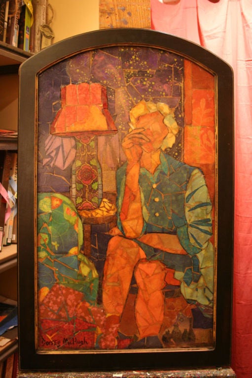 Beautiful painting "Dreaming" by Dorsey Mchugh in custom frame