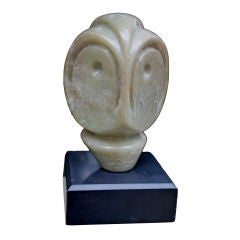 1981 Inuit or eskimo carving of an owl monogrammed